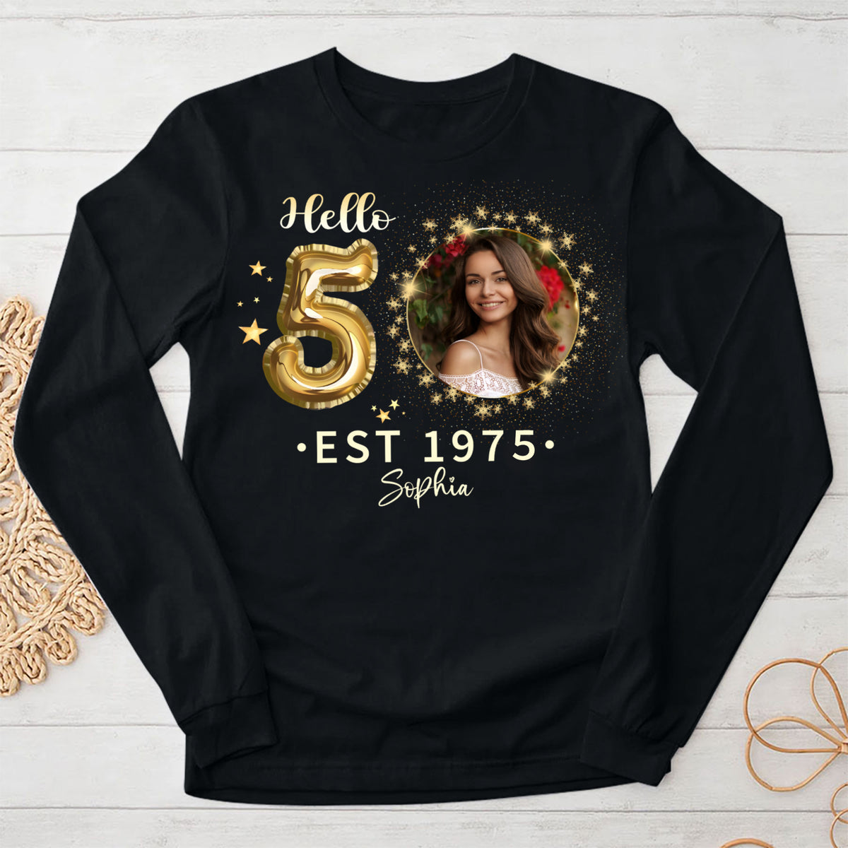 50th Birthday Shirts, Custom Birthday Shirts, Turning 50 Shirt, Gifts For Women Turning 50, 50 And Fabulous Shirt, 1975 Shirt, 50th Birthday Shirts For Her-YPT-TLT