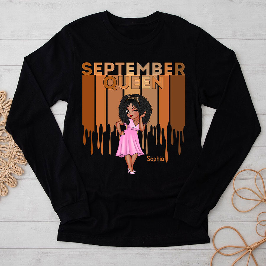 September Birthday Shirt, Custom Birthday Shirt, Queens Born In September, September Birthday Shirts For Woman