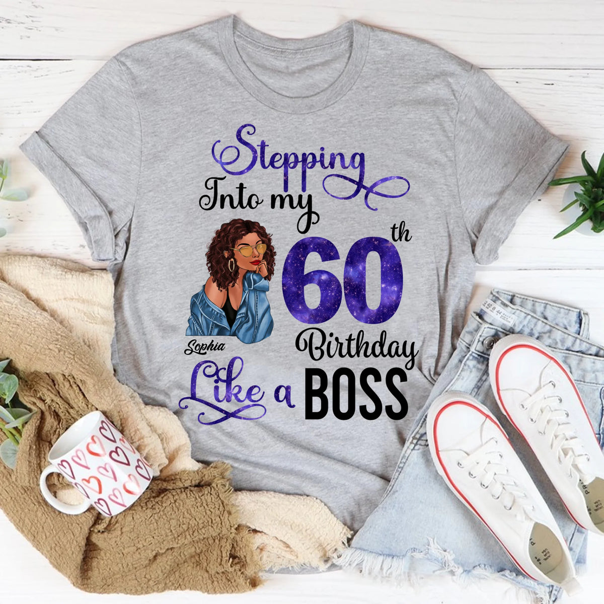 Chapter 60, Fabulous Since 1966 60th Birthday Unique T Shirt For Woman, Custom Birthday Shirt, Her Gifts For 60 Years Old , Turning 60 Birthday Cotton Shirt