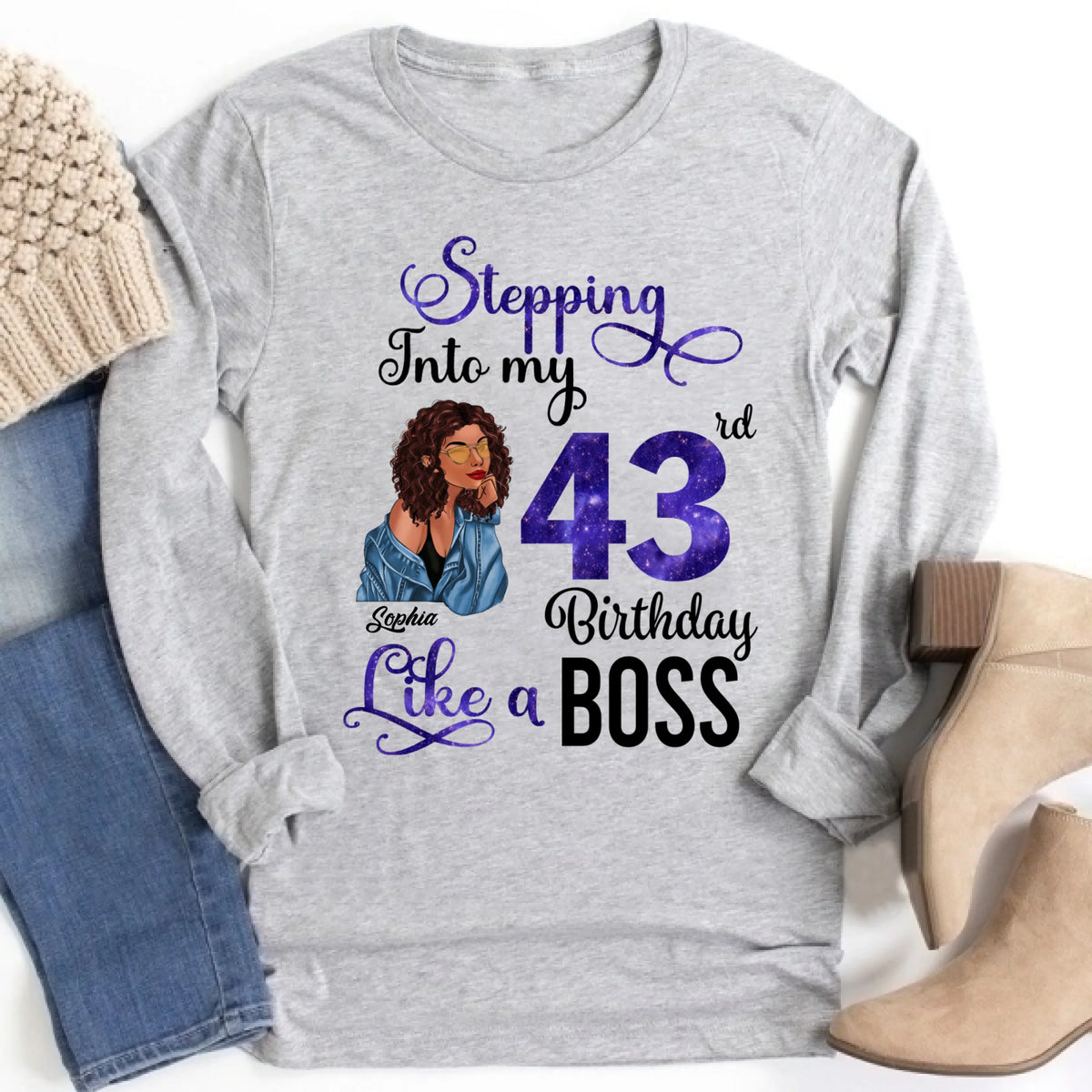 Chapter 43, Fabulous Since 1983 43rd Birthday Unique T Shirt For Woman, Custom Birthday Shirt, Her Gifts For 43 Years Old , Turning 43 Birthday Cotton Shirt