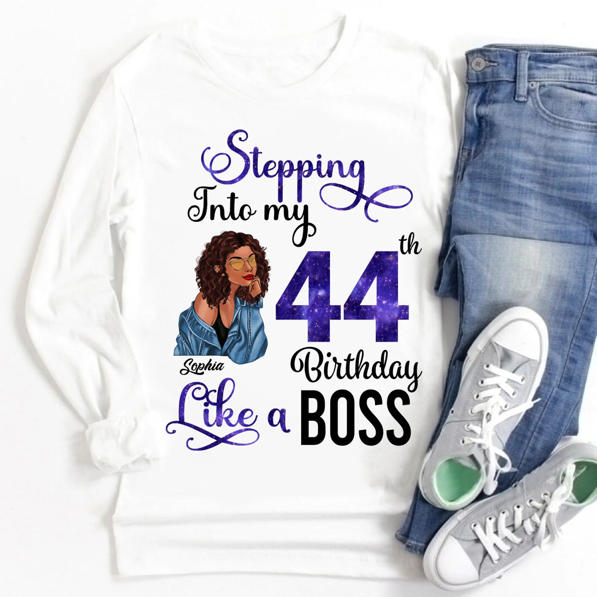 Chapter 44, Fabulous Since 1982 44th Birthday Unique T Shirt For Woman, Custom Birthday Shirt, Her Gifts For 44 Years Old , Turning 44 Birthday Cotton Shirt