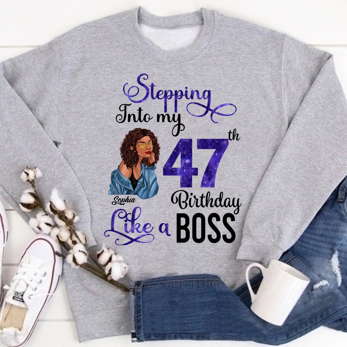 Chapter 47, Fabulous Since 1979 47th Birthday Unique T Shirt For Woman, Custom Birthday Shirt, Her Gifts For 47 Years Old , Turning 47 Birthday Cotton Shirt