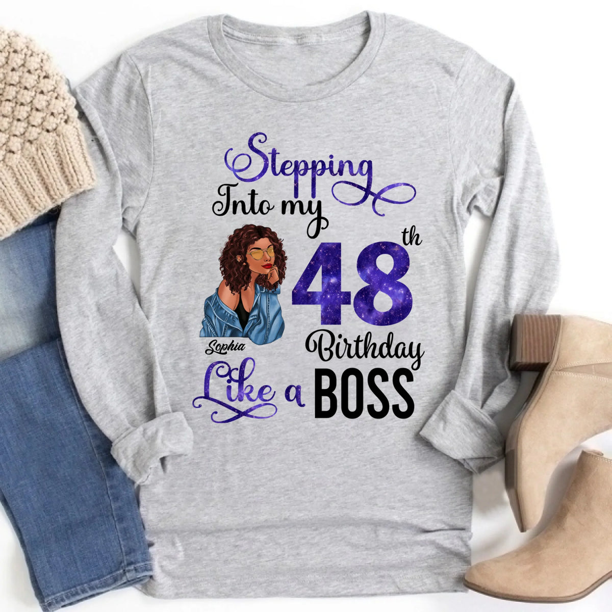 Chapter 48, Fabulous Since 1978 47th Birthday Unique T Shirt For Woman, Custom Birthday Shirt, Her Gifts For 48 Years Old , Turning 48 Birthday Cotton Shirt