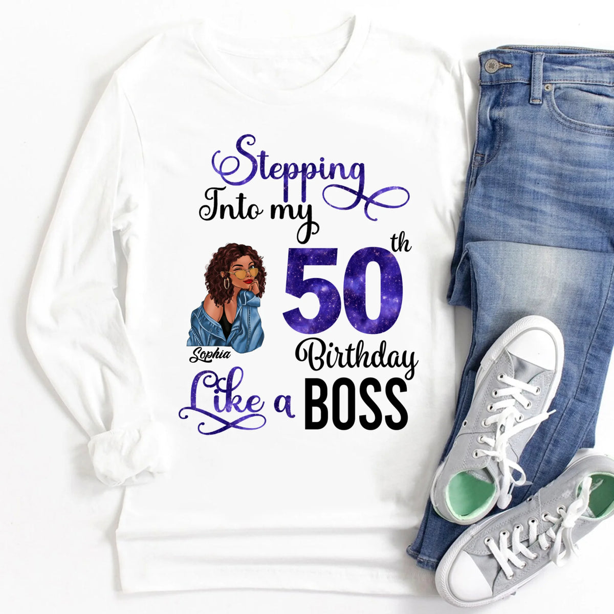 Chapter 50, Fabulous Since 1976 50th Birthday Unique T Shirt For Woman, Custom Birthday Shirt, Her Gifts For 50 Years Old , Turning 50 Birthday Cotton Shirt