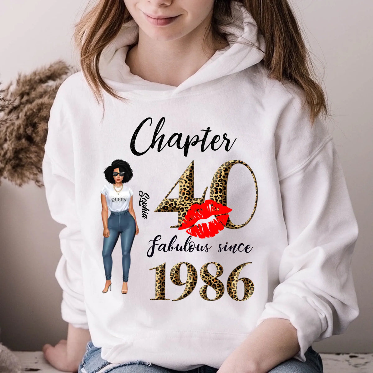 Chapter 40, Fabulous Since 1986 40th Birthday Unique T Shirt For Woman, Custom Birthday Shirt, Her Gifts For 40 Years Old , Turning 40 Birthday Cotton Shirt