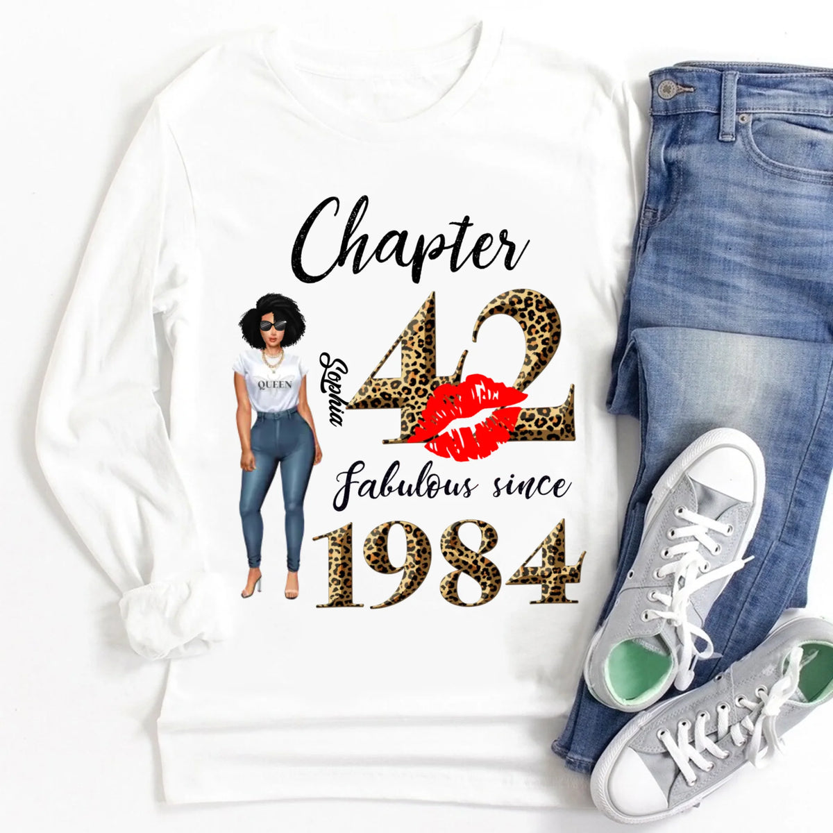 42nd birthday shirts for her, Personalised 42nd birthday gifts, 1984 t shirt, 42 and fabulous shirt, 42nd birthday shirt ideas, gift ideas 42nd birthday woman