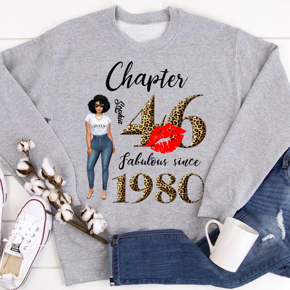 46th birthday shirts for her, Personalised 46th birthday gifts, 1980 t shirt, 46 and fabulous shirt, 46th birthday shirt ideas, gift ideas 46th birthday woman