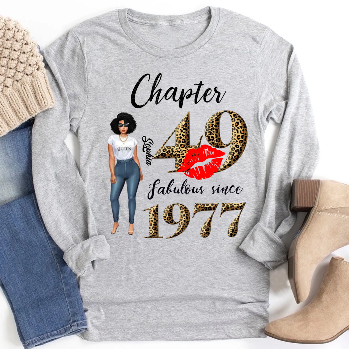 49th birthday shirts for her, Personalised 49th birthday gifts, 1977 t shirt, 49 and fabulous shirt, 49th birthday shirt ideas, gift ideas 49th birthday woman