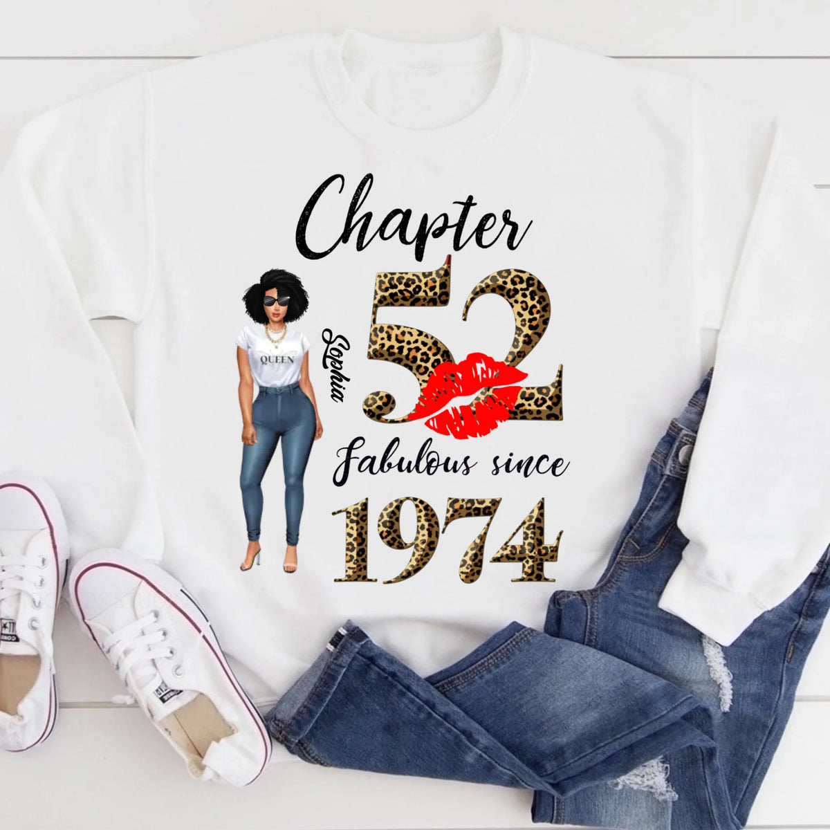 52nd birthday shirts for her, Personalised 52nd birthday gifts, 1974 t shirt, 52 and fabulous shirt, 52nd birthday shirt ideas, gift ideas 52nd birthday woman