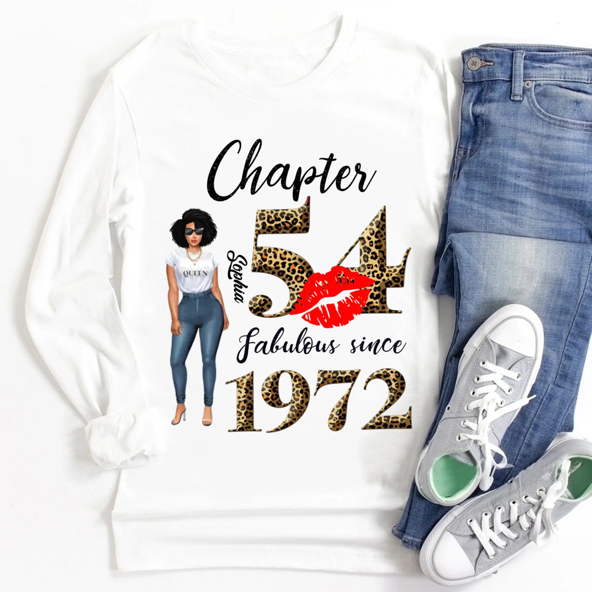 54th birthday shirts for her, Personalised 54th birthday gifts, 1972 t shirt, 54 and fabulous shirt, 54th birthday shirt ideas, gift ideas 54th birthday woman