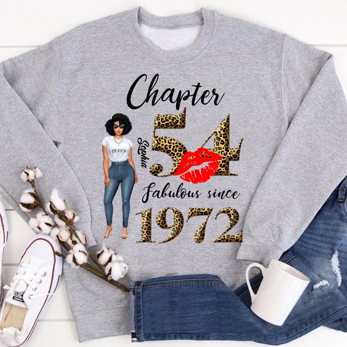 54th birthday shirts for her, Personalised 54th birthday gifts, 1972 t shirt, 54 and fabulous shirt, 54th birthday shirt ideas, gift ideas 54th birthday woman