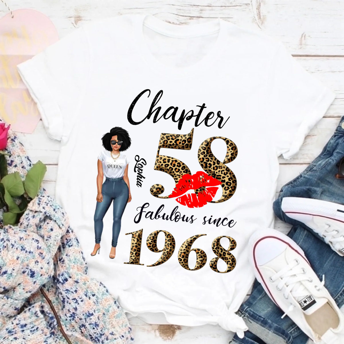 58th birthday shirts for her, Personalised 58th birthday gifts, 1968 t shirt, 58 and fabulous shirt, 58th birthday shirt ideas, gift ideas 58th birthday woman