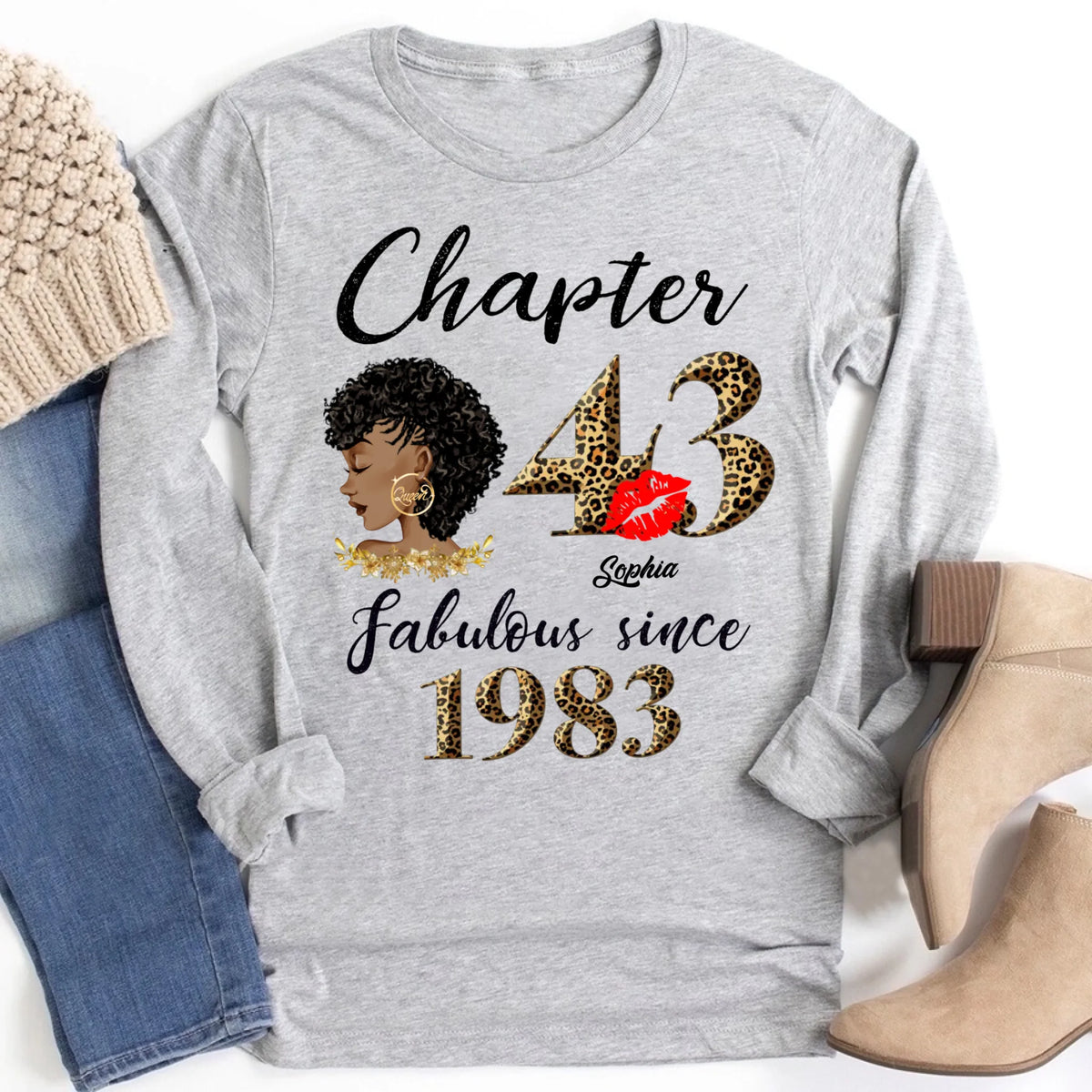 43rd birthday shirts for her, Personalised 43rd birthday gifts, 1983 t shirt, 43 and fabulous shirt, 43rd birthday shirt ideas, gift ideas 43rd birthday woman