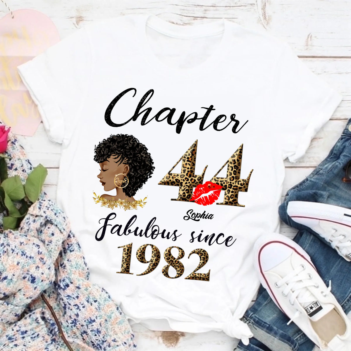 44th birthday shirts for her, Personalised 44th birthday gifts, 1982 t shirt, 44 and fabulous shirt, 44 birthday shirt ideas, gift ideas 44th birthday woman