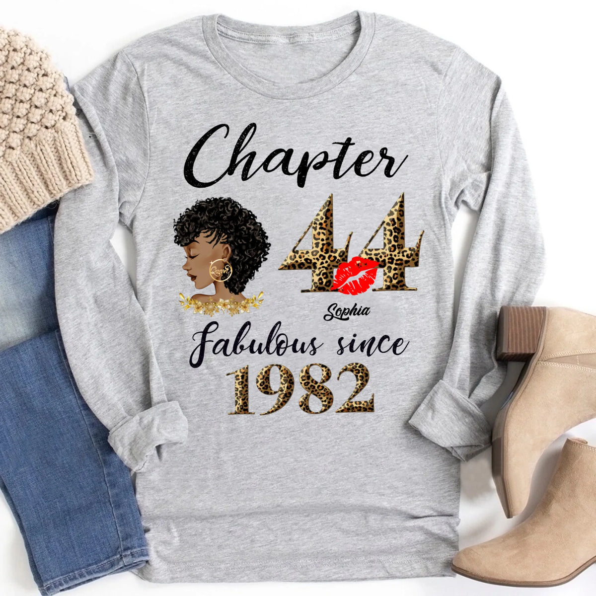 44th birthday shirts for her, Personalised 44th birthday gifts, 1982 t shirt, 44 and fabulous shirt, 44 birthday shirt ideas, gift ideas 44th birthday woman