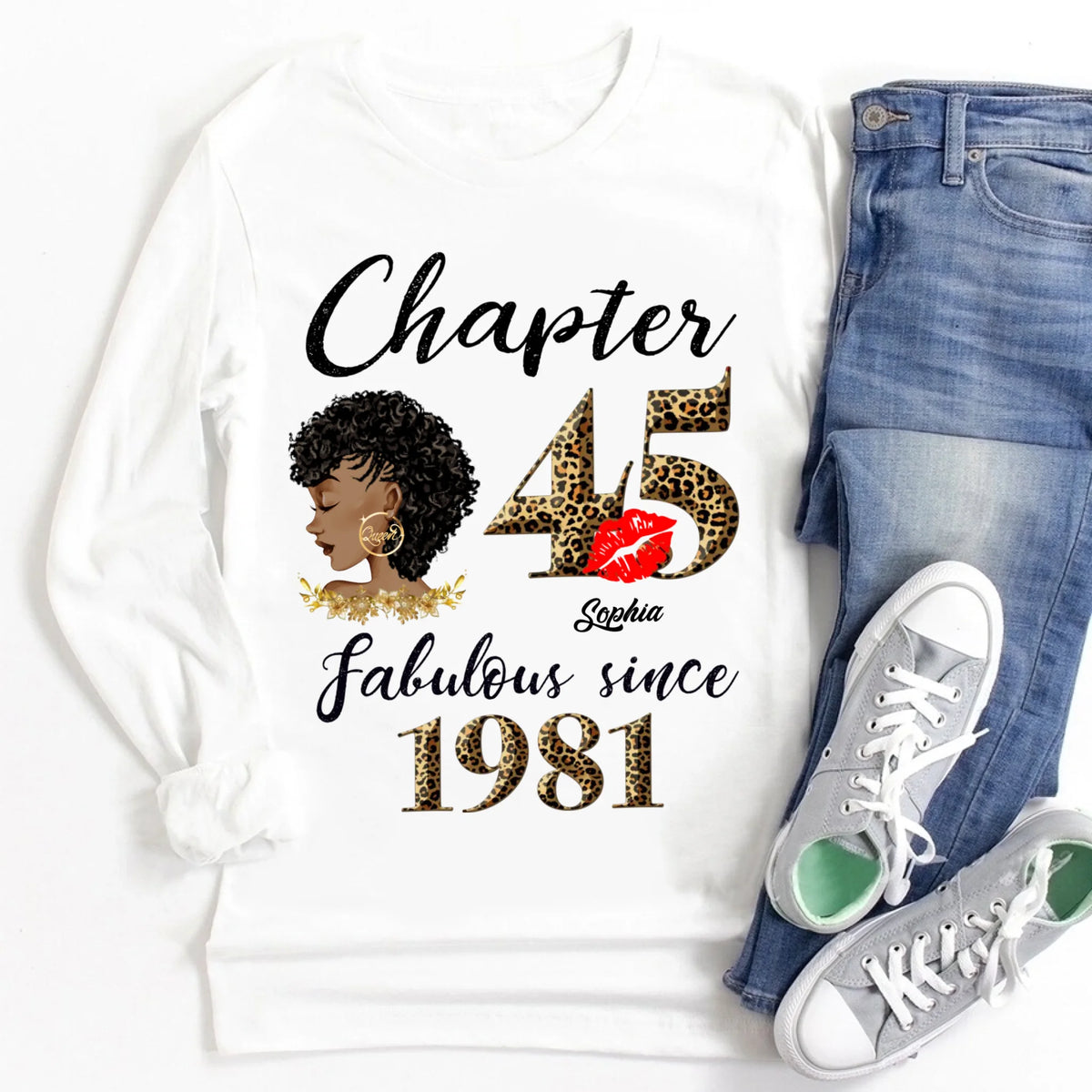45th birthday shirts for her, Personalised 45th birthday gifts, 1981 t shirt, 45 and fabulous shirt, 45 birthday shirt ideas, gift ideas 45th birthday woman