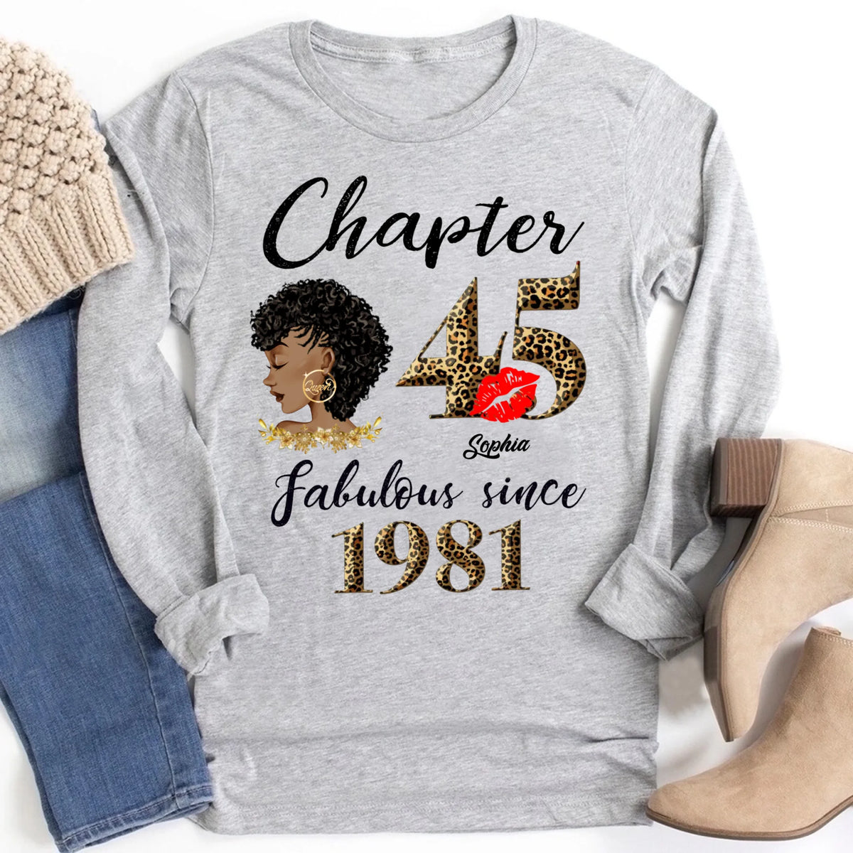 45th birthday shirts for her, Personalised 45th birthday gifts, 1981 t shirt, 45 and fabulous shirt, 45 birthday shirt ideas, gift ideas 45th birthday woman