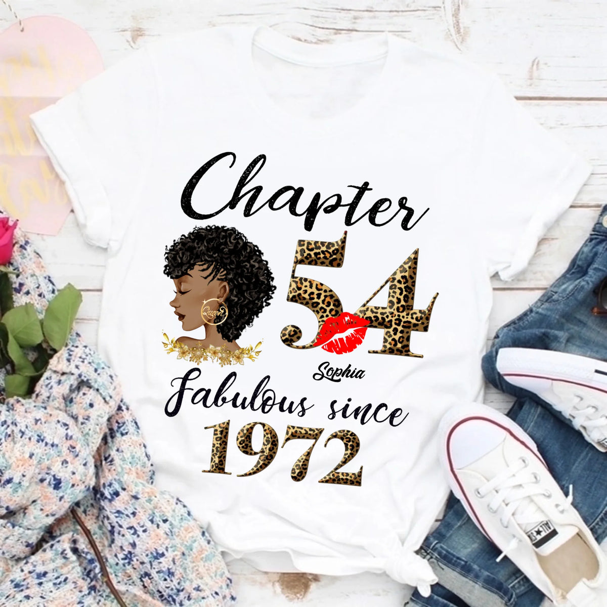 54th birthday shirts for her, Personalised 54th birthday gifts, 1972 t shirt, 54 and fabulous shirt, 54 birthday shirt ideas, gift ideas 54th birthday woman