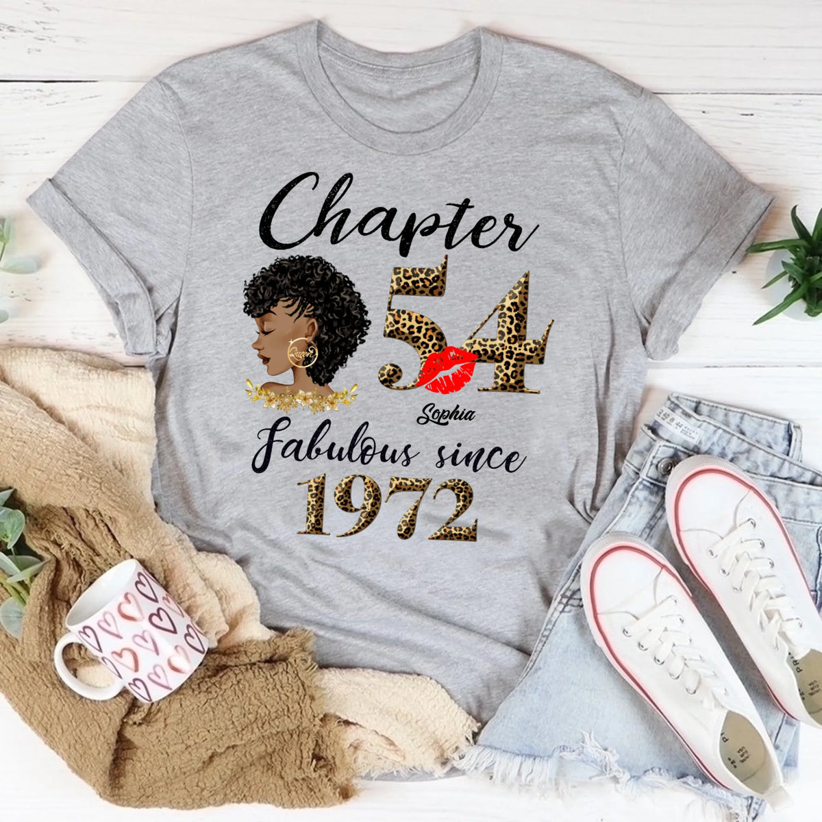 54th birthday shirts for her, Personalised 54th birthday gifts, 1972 t shirt, 54 and fabulous shirt, 54 birthday shirt ideas, gift ideas 54th birthday woman
