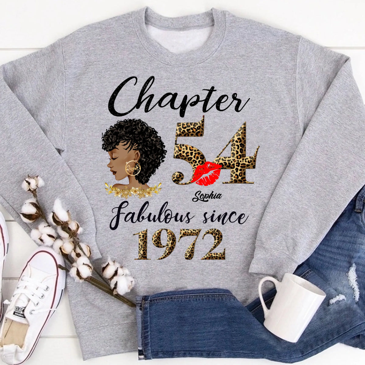 54th birthday shirts for her, Personalised 54th birthday gifts, 1972 t shirt, 54 and fabulous shirt, 54 birthday shirt ideas, gift ideas 54th birthday woman