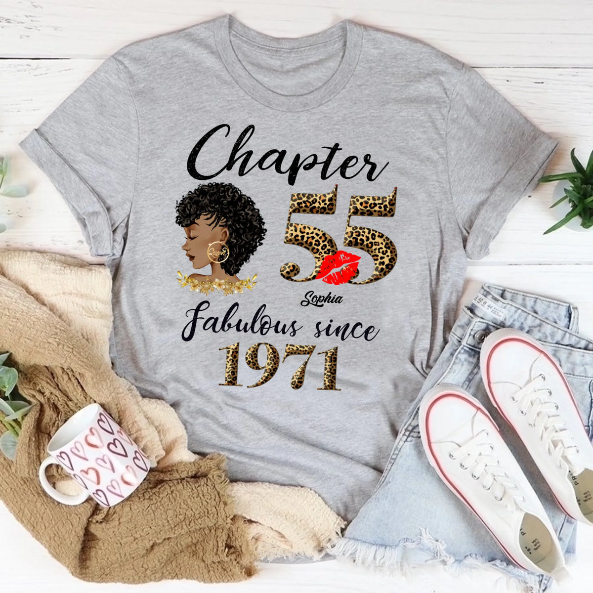 55th birthday shirts for her, Personalised 55th birthday gifts, 1971 t shirt, 55 and fabulous shirt, 55 birthday shirt ideas, gift ideas 55th birthday woman