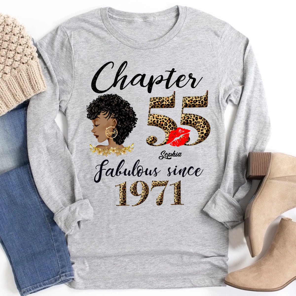 55th birthday shirts for her, Personalised 55th birthday gifts, 1971 t shirt, 55 and fabulous shirt, 55 birthday shirt ideas, gift ideas 55th birthday woman
