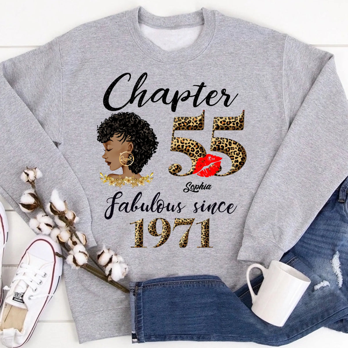55th birthday shirts for her, Personalised 55th birthday gifts, 1971 t shirt, 55 and fabulous shirt, 55 birthday shirt ideas, gift ideas 55th birthday woman