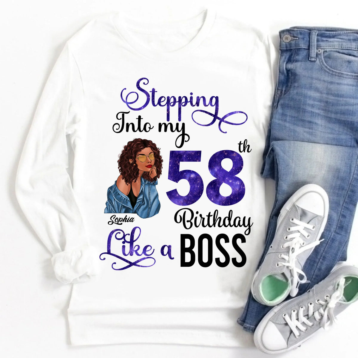 Chapter 58, Fabulous Since 1968 58th Birthday Unique T Shirt For Woman, Custom Birthday Shirt, Her Gifts For 58 Years Old , Turning 58 Birthday Cotton Shirt