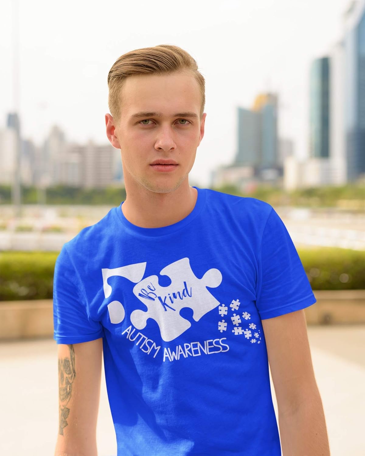 Kropsis Be Kind Puzzle Autism Awareness Men&#39;s
