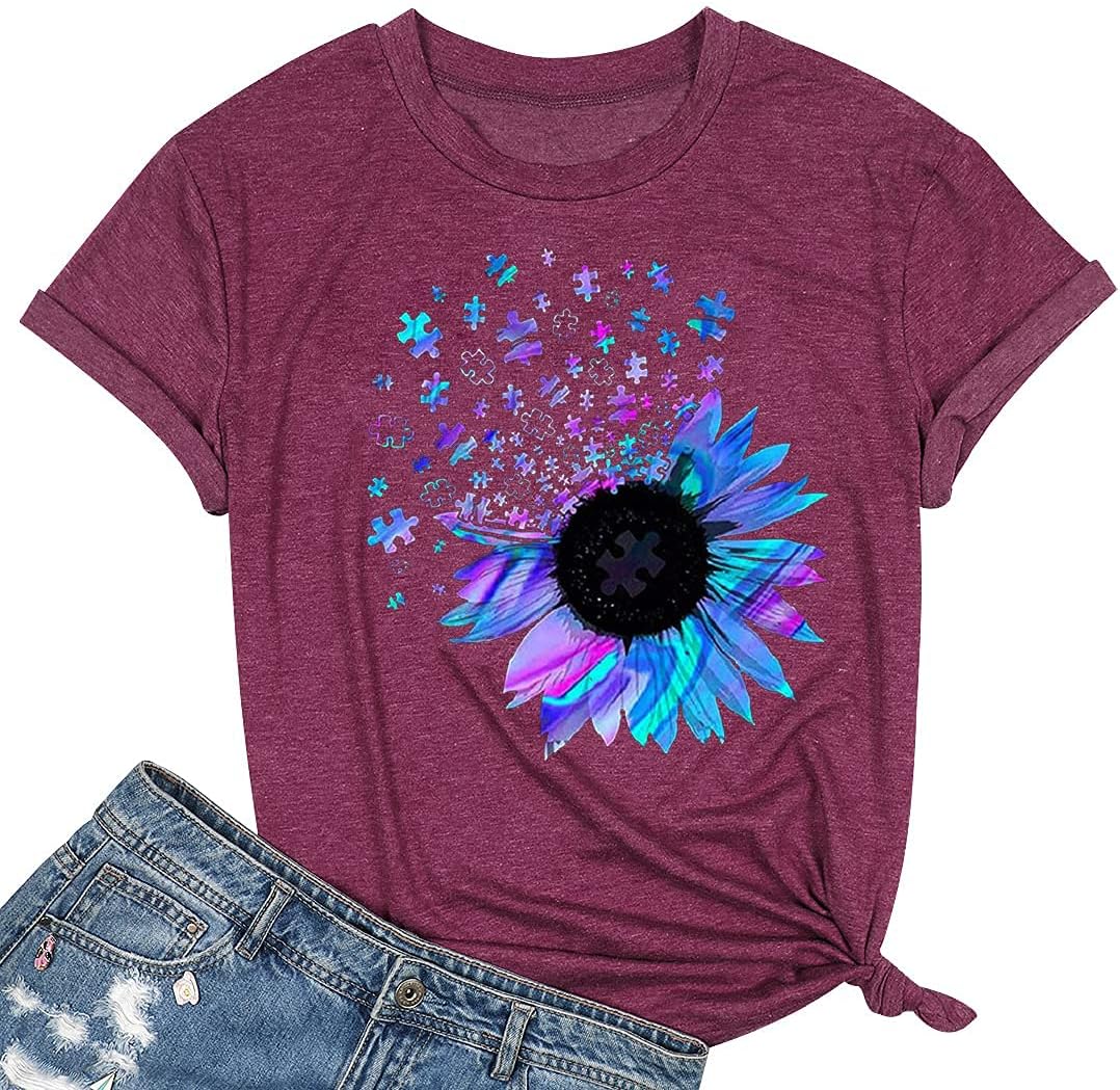 Bealatt Women&#39;s Sunflower Graphic Shirts Sunflower Pattern Print Tank Tops Casual Sleeveless Summer Tops Holiday Tee Shirt Mother Shirt