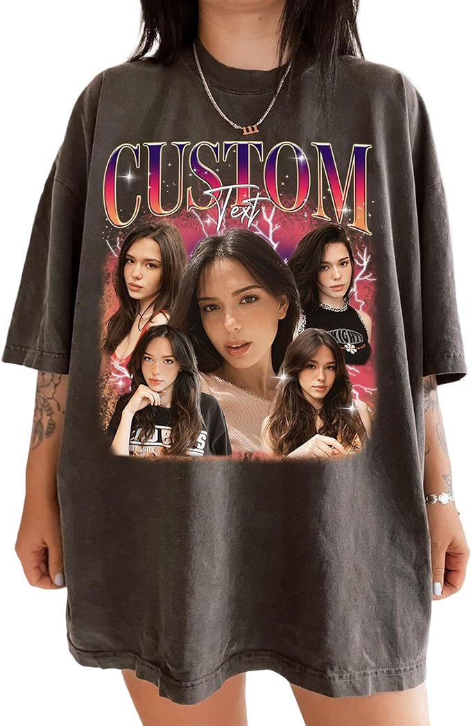 Custom T Shirts With Photo, Personalized T Shirts With Pictures, Valentines Gifts, Shirt Valentine, Customized Tee Shirts, Birth Shirt, Anniversary Gifts For Her