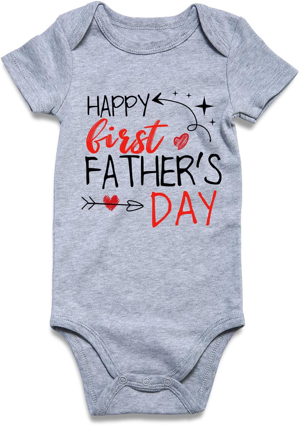 UNICOMIDEA Baby Boys Girls Romper Letter Printed Newborn Outfit Short Sleeve Bodysuits 0-12 Months