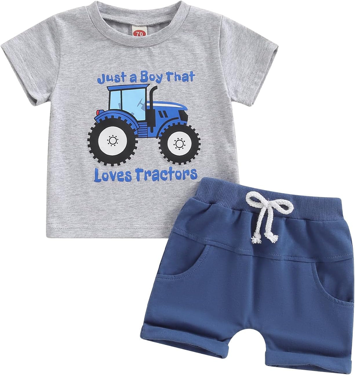 BemeyourBBs Toddler Baby Boy Summer Clothes Funny Letter T Shirt Elastic Waist Pockets Shorts Set 2 Piece Outfit