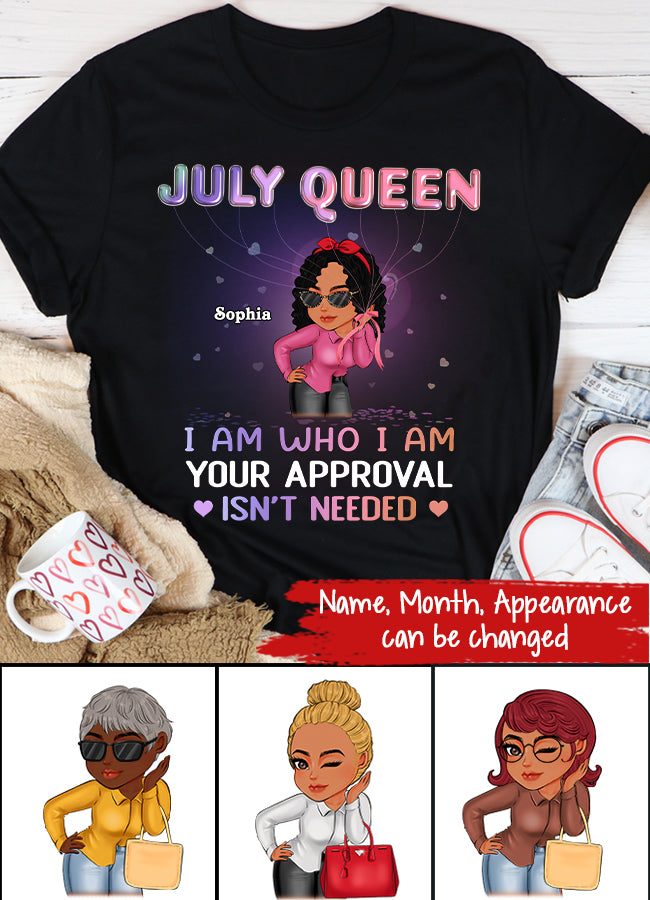 July Birthday Shirt, Custom Birthday Shirt, Queens Born In July, July Birthday Shirts For Woman