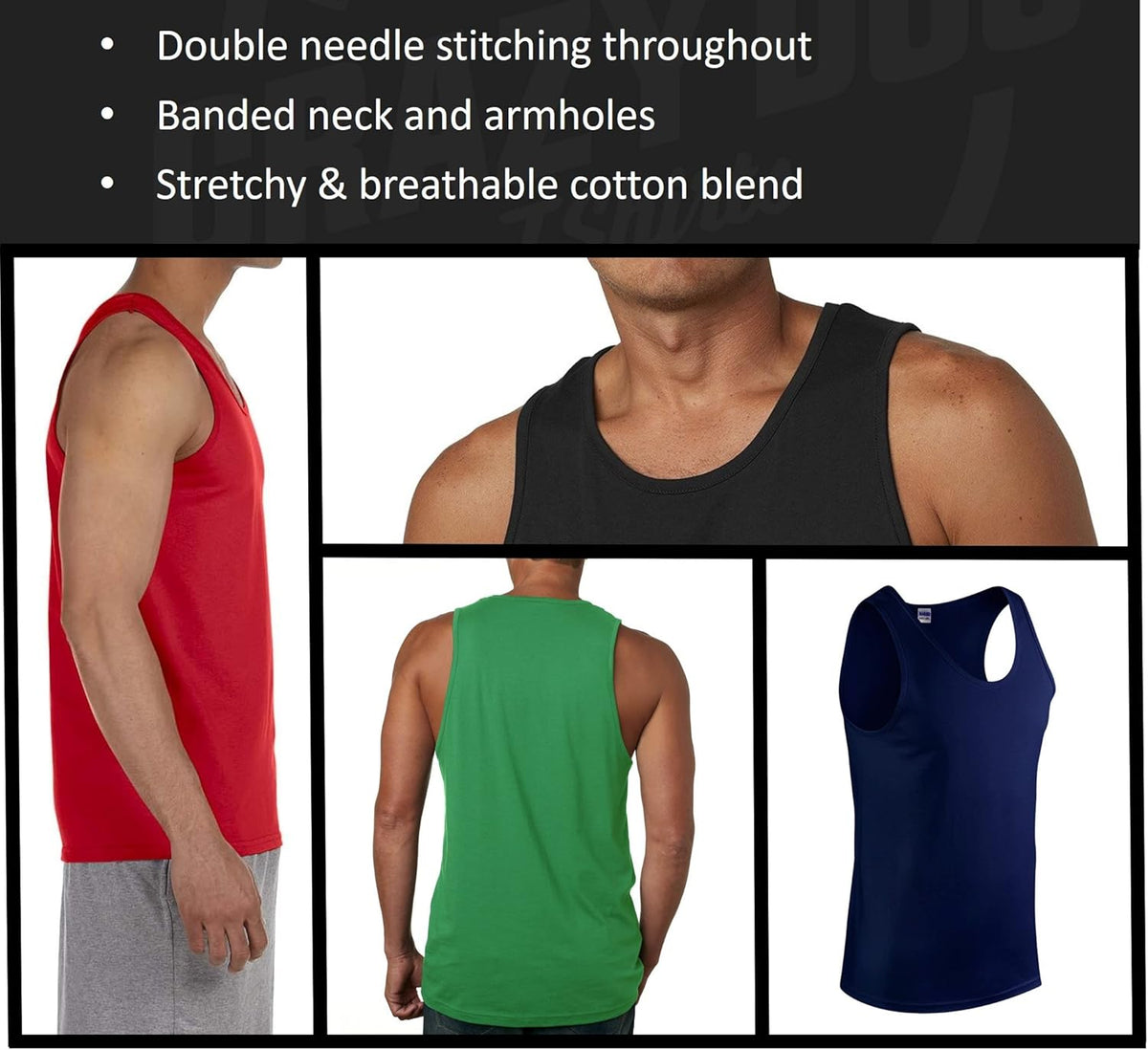 Mens Fitness Tank Awesome Dads Have Tattoos and Beards Tanktop Funny Fathers Day Shirt