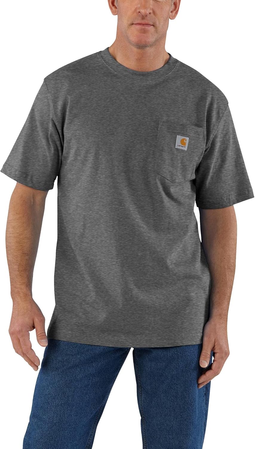 Carhartt Men&#39;s Loose Fit Heavyweight Short-Sleeve Pocket