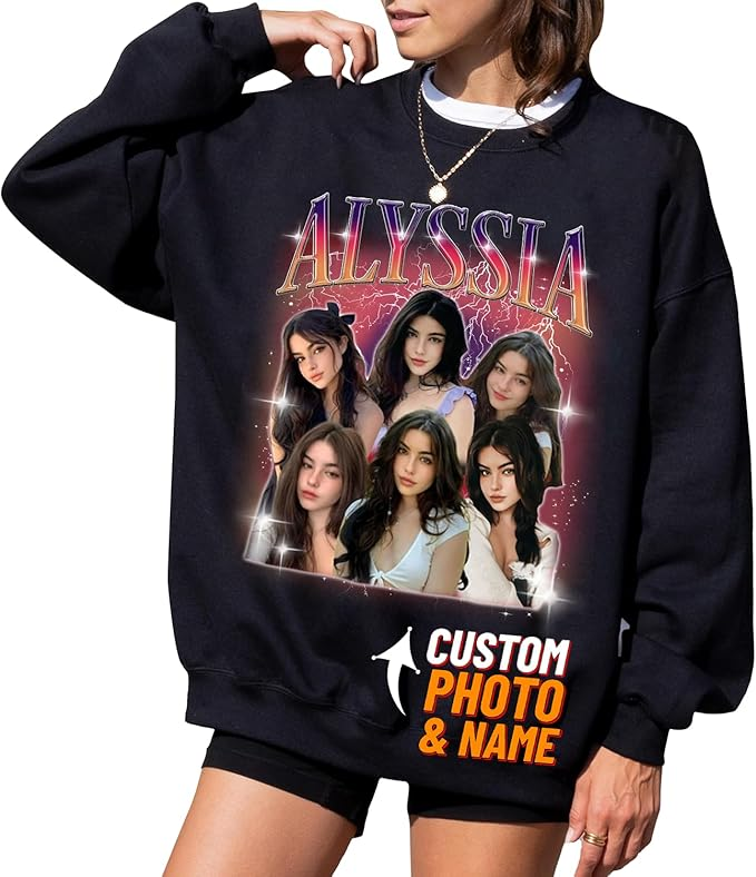 Custom Picture T Shirts, Personalized T Shirts With Pictures, Valentines Day Shirts, Valentines Gifts For Her, Custom Print Tees, Birth Shirt, Gifts For GF