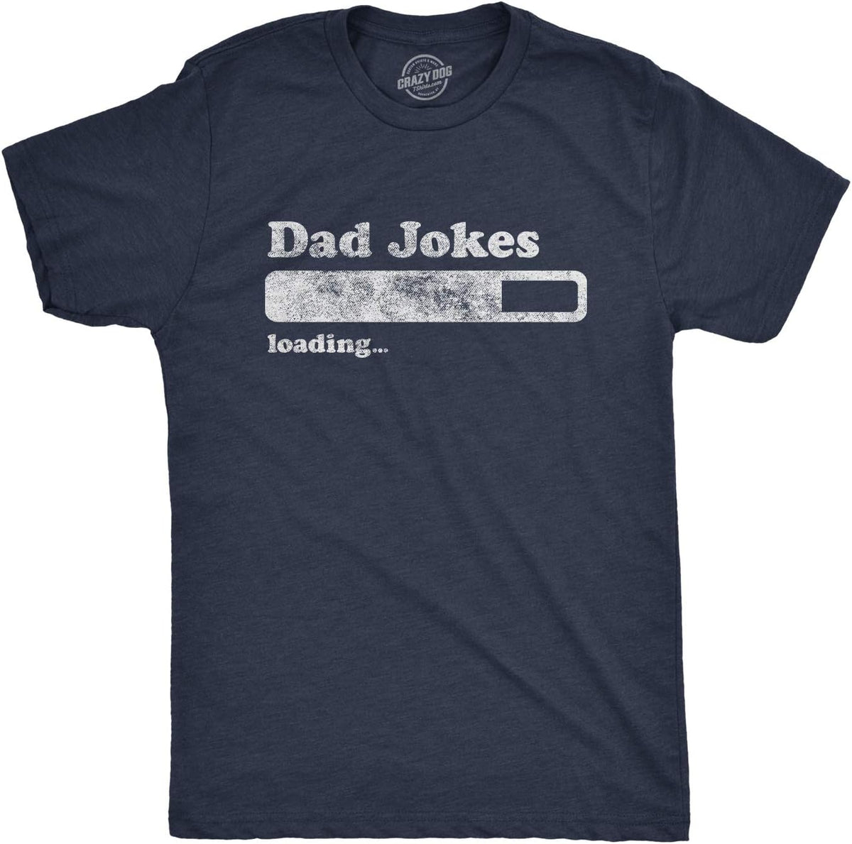 Mens Dad Jokes Loading Tshirt Funny Fathers Day Papa Novelty Graphic Tee