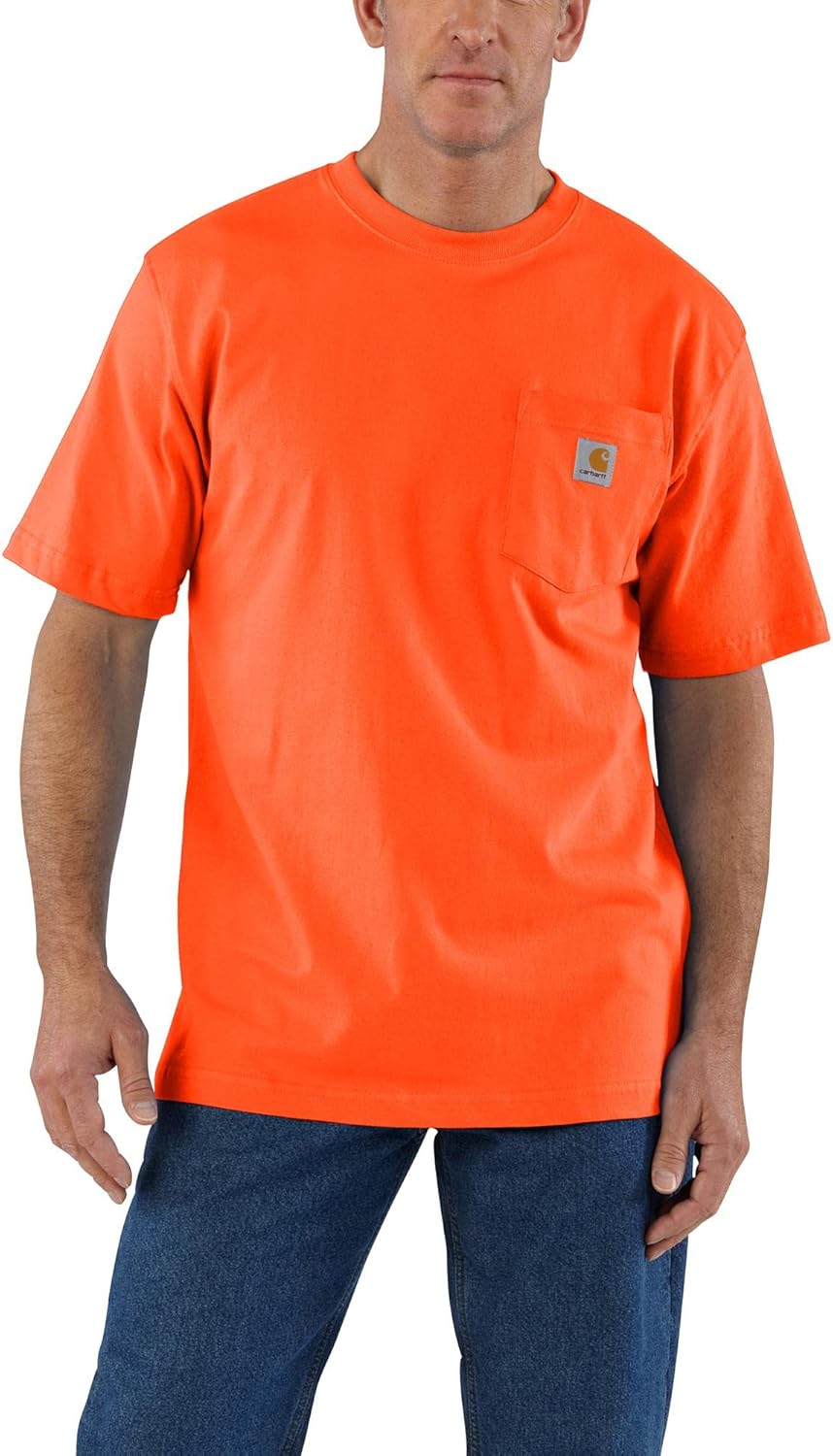 Carhartt Men&#39;s Loose Fit Heavyweight Short-Sleeve Pocket