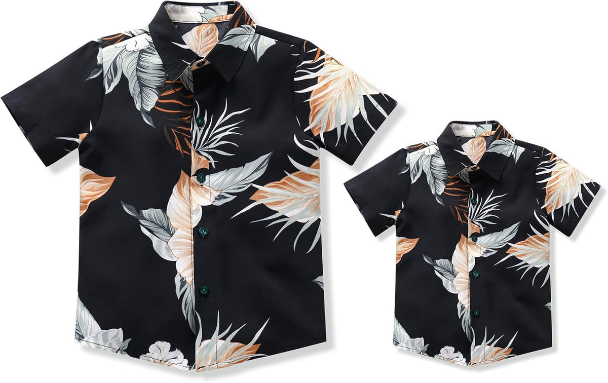 Daddy and Me Matching Outfits Hawaiian Father and Son Matching Shirts for Family Photoshoot Summer Men Boys Father&#39;s Day Tops