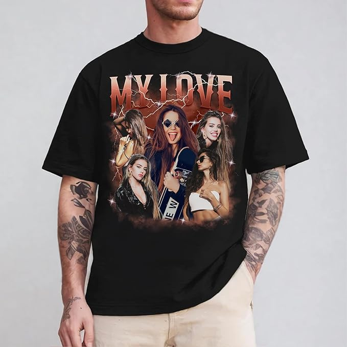 Custom Picture T Shirts, Custom Made T Shirts With Photos, Valentines Gifts, Shirt Valentine, Custom Print Tees, Birth Shirt, Best Gifts For Girlfriend