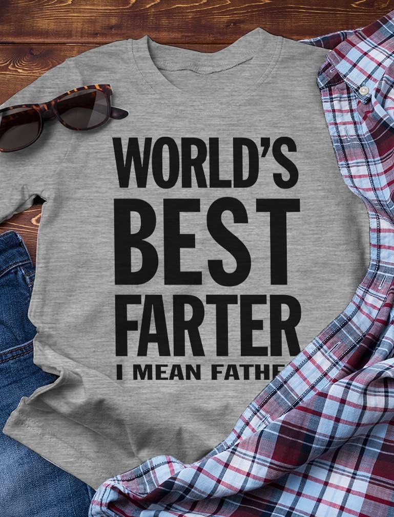 World&#39;s Best Farter I Mean Father Shirt Funny Dad Jokes Shirts for Men Gifts for Dads Fathers Day