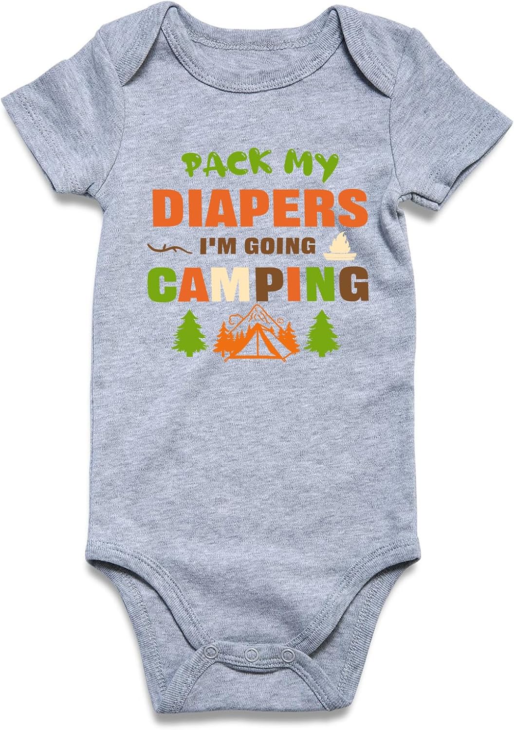 UNICOMIDEA Baby Boys Girls Romper Letter Printed Newborn Outfit Short Sleeve Bodysuits 0-12 Months