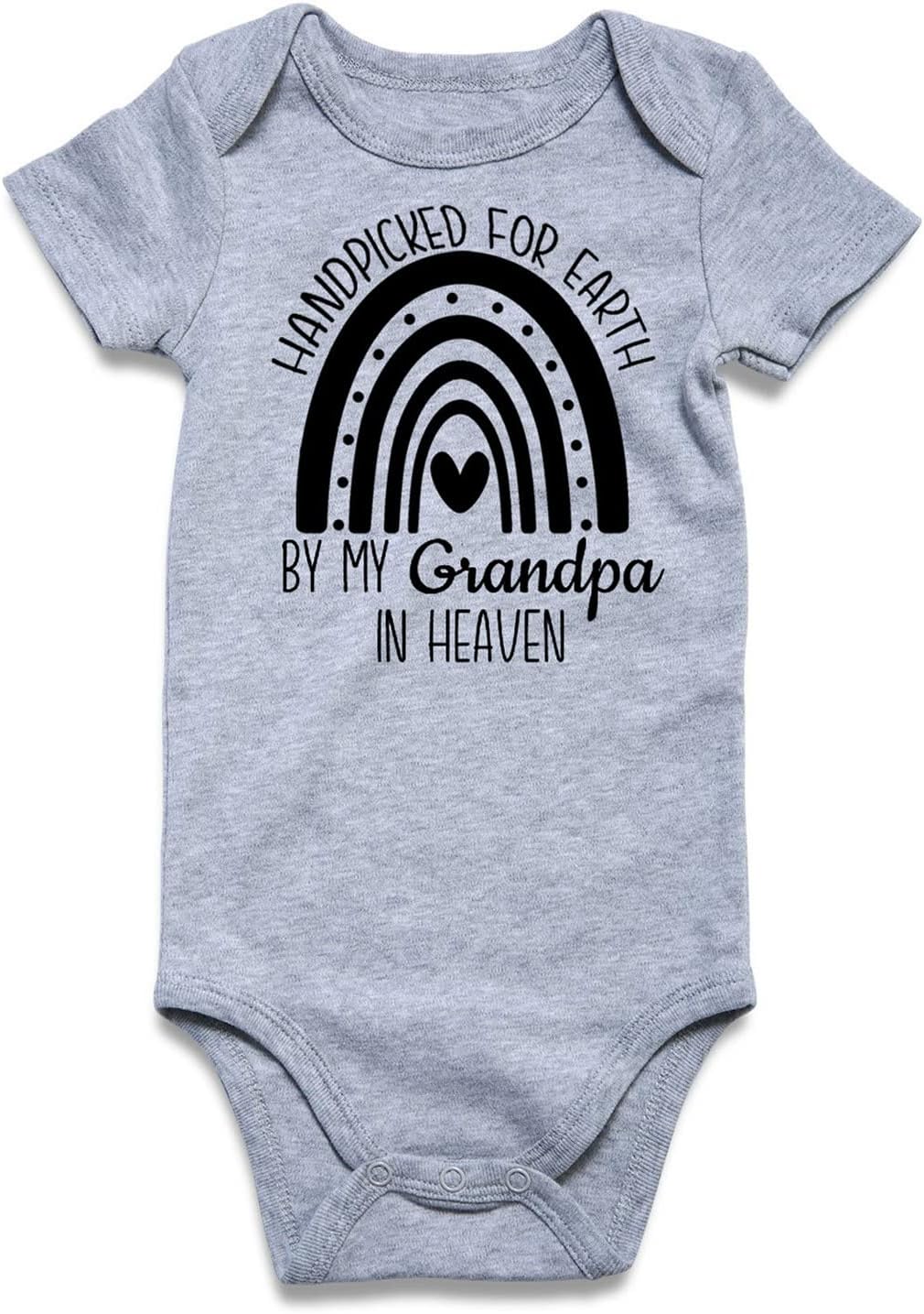 UNICOMIDEA Baby Boys Girls Romper Letter Printed Newborn Outfit Short Sleeve Bodysuits 0-12 Months