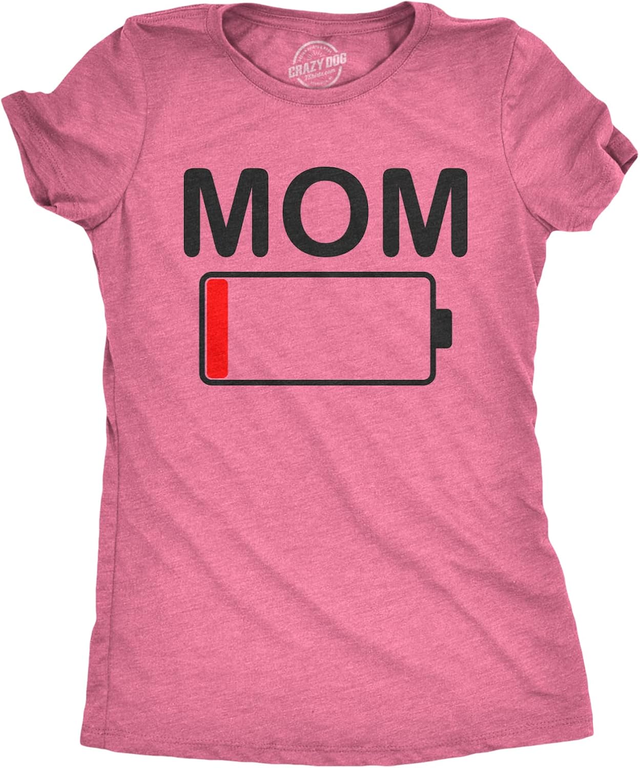 Womens Mom Battery Low Funny Sarcastic Graphic Tired Parenting Mother T Shirt Mother Shirt