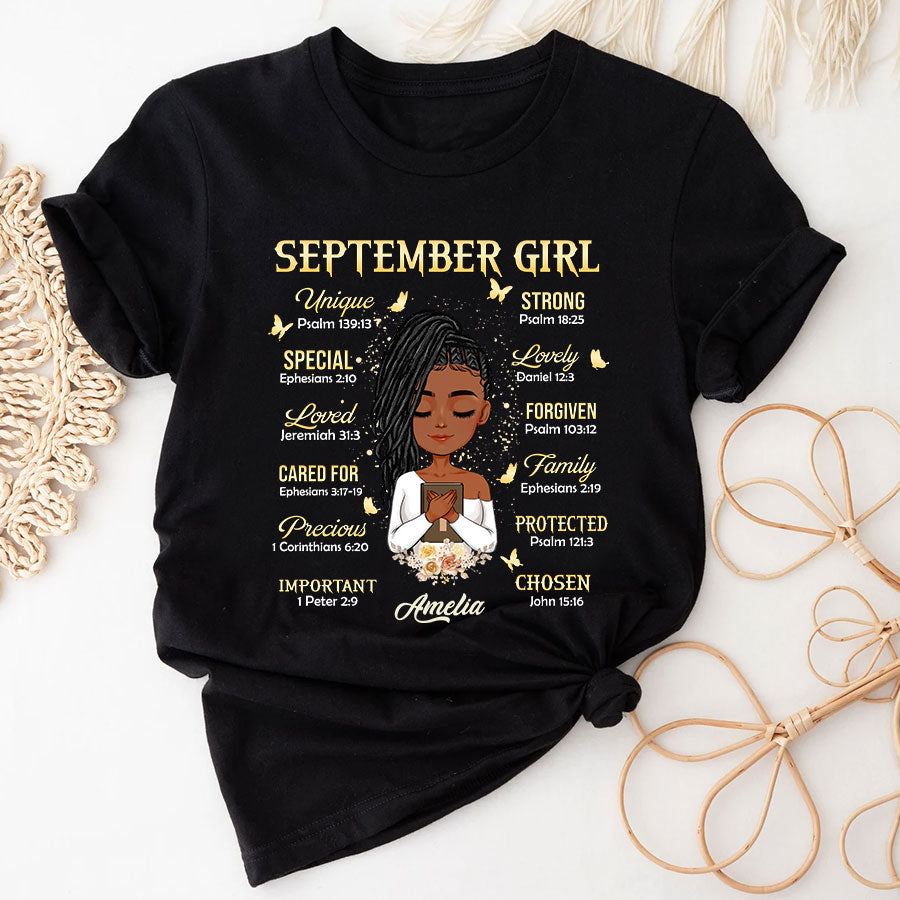 September Birthday Shirt, Custom Birthday Shirt, Queens Are Born In September Birthday Shirts For Woman