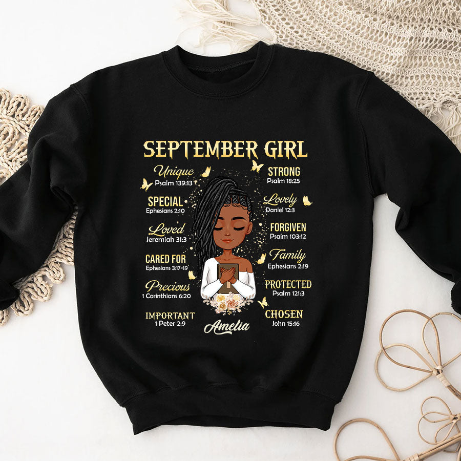 September Birthday Shirt, Custom Birthday Shirt, Queens Are Born In September Birthday Shirts For Woman