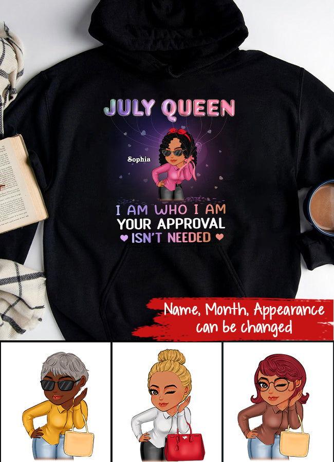 July Birthday Shirt, Custom Birthday Shirt, Queens Born In July, July Birthday Shirts For Woman
