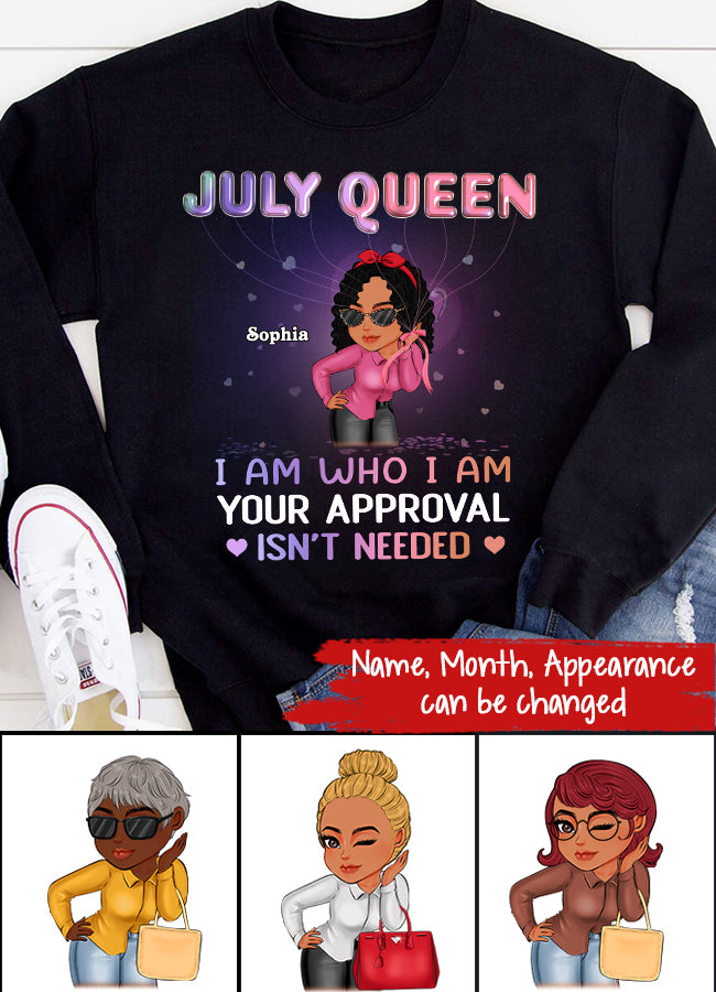 July Birthday Shirt, Custom Birthday Shirt, Queens Born In July, July Birthday Shirts For Woman