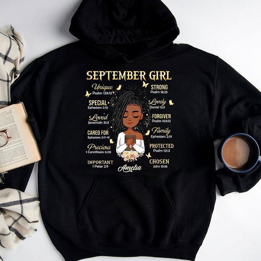 September Birthday Shirt, Custom Birthday Shirt, Queens Are Born In September Birthday Shirts For Woman